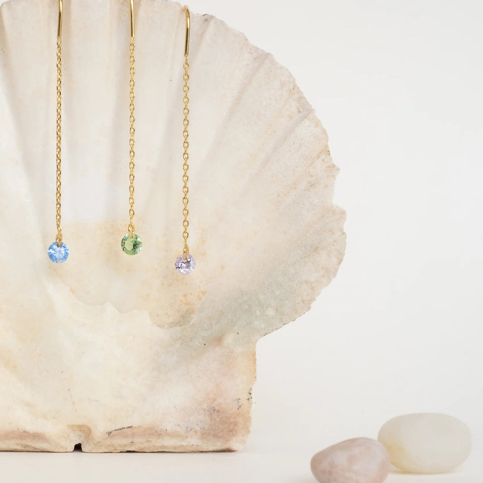 AQUA アクア ロングピアス - ODELIE Paris オデリー パリ